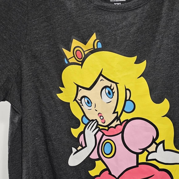 Super Mario Princess Peach t-shirt 2xl dark gray - Picture 2 of 4